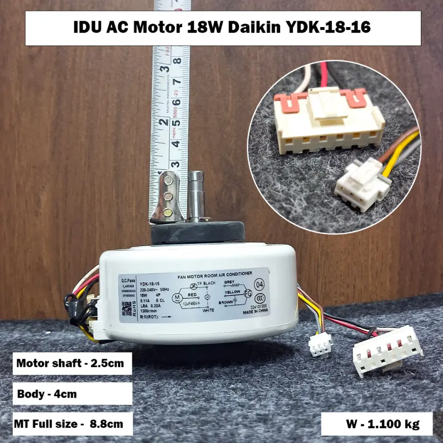 IDU AC Motor 18W Daikin YDK-18-16