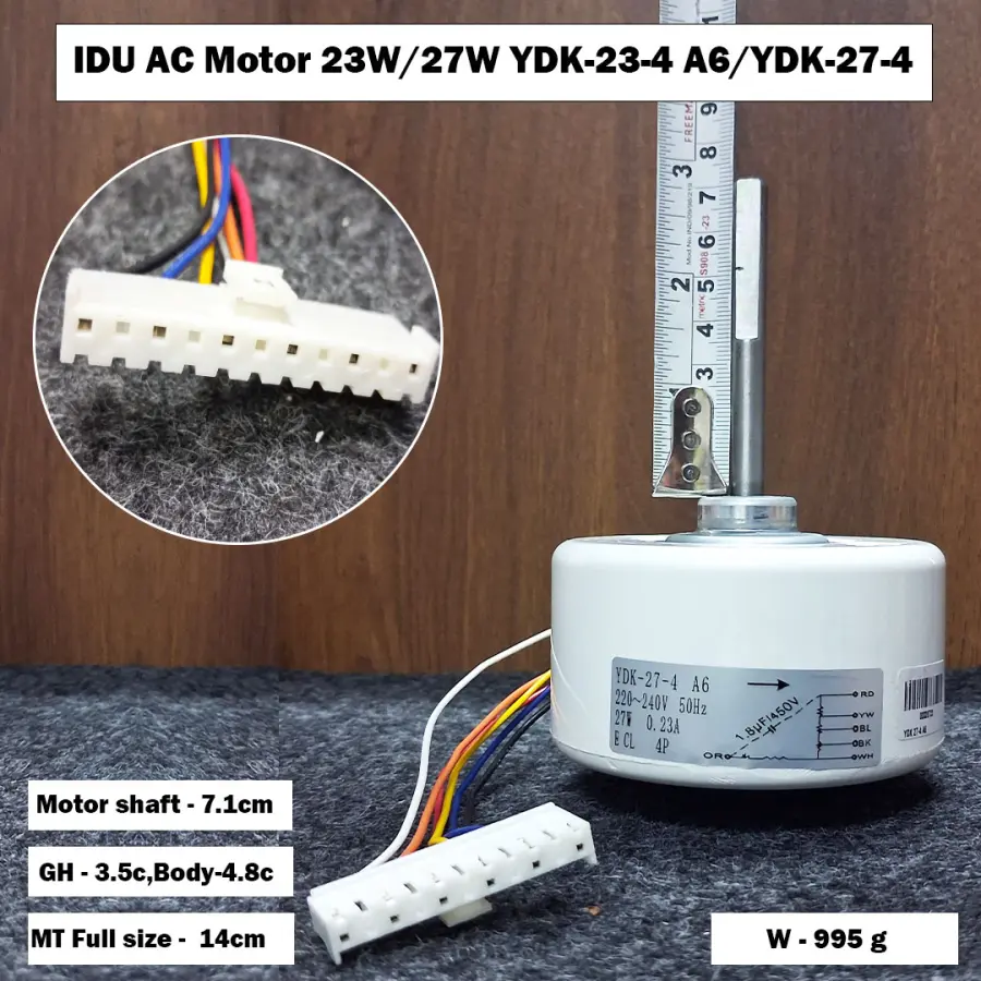IDU AC Motor 23W / 27W YDK-23-4 A6 / YDK-27-4