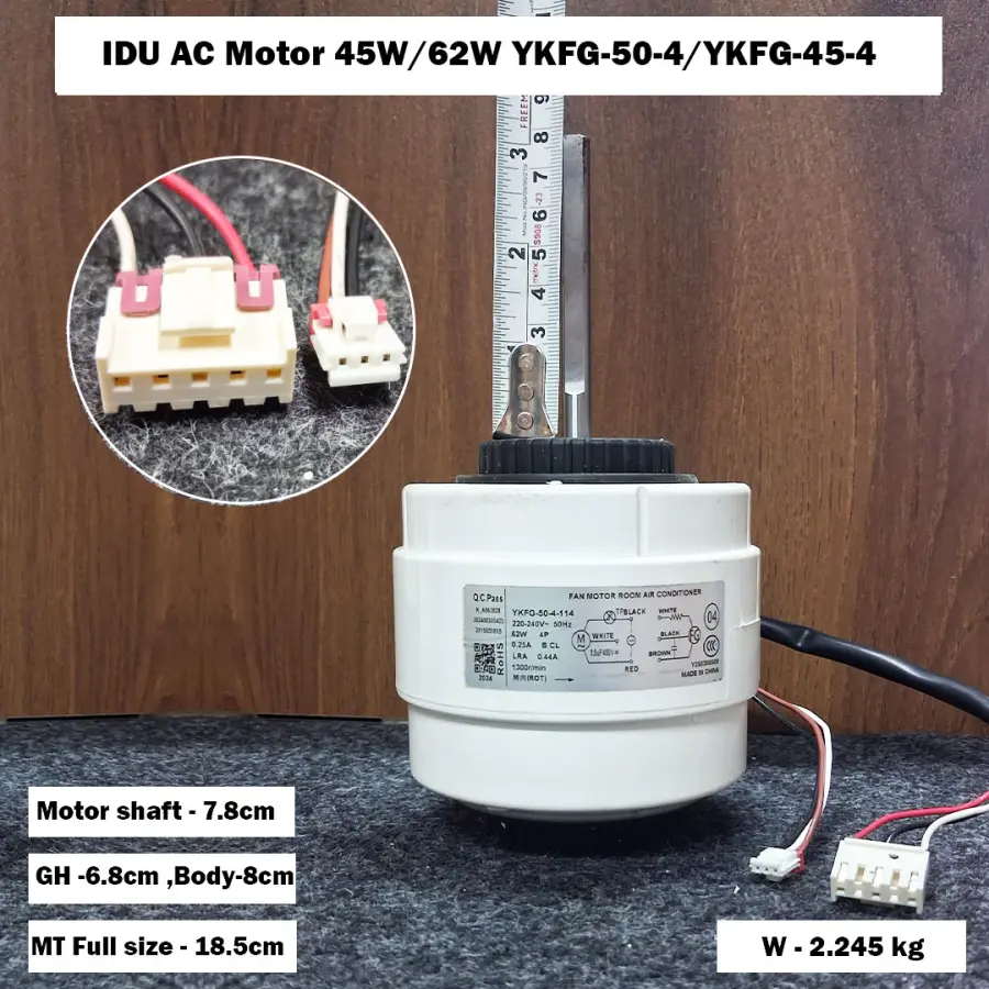 IDU AC Motor 45W/62W YKFG-50-4/YKFG-45-4
