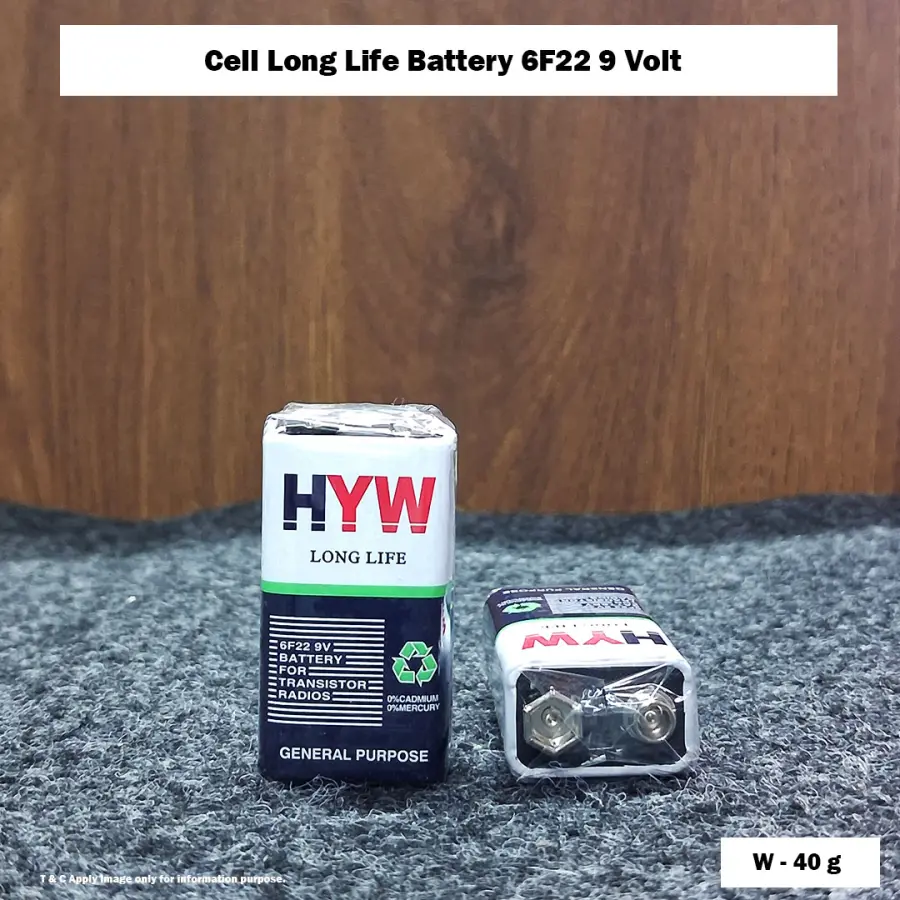 Cell Long Life Battery 6F22 9 Volt