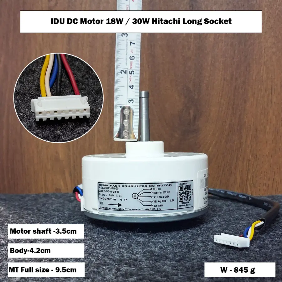 IDU DC Motor 18W / 30W Hitachi Long Socket
