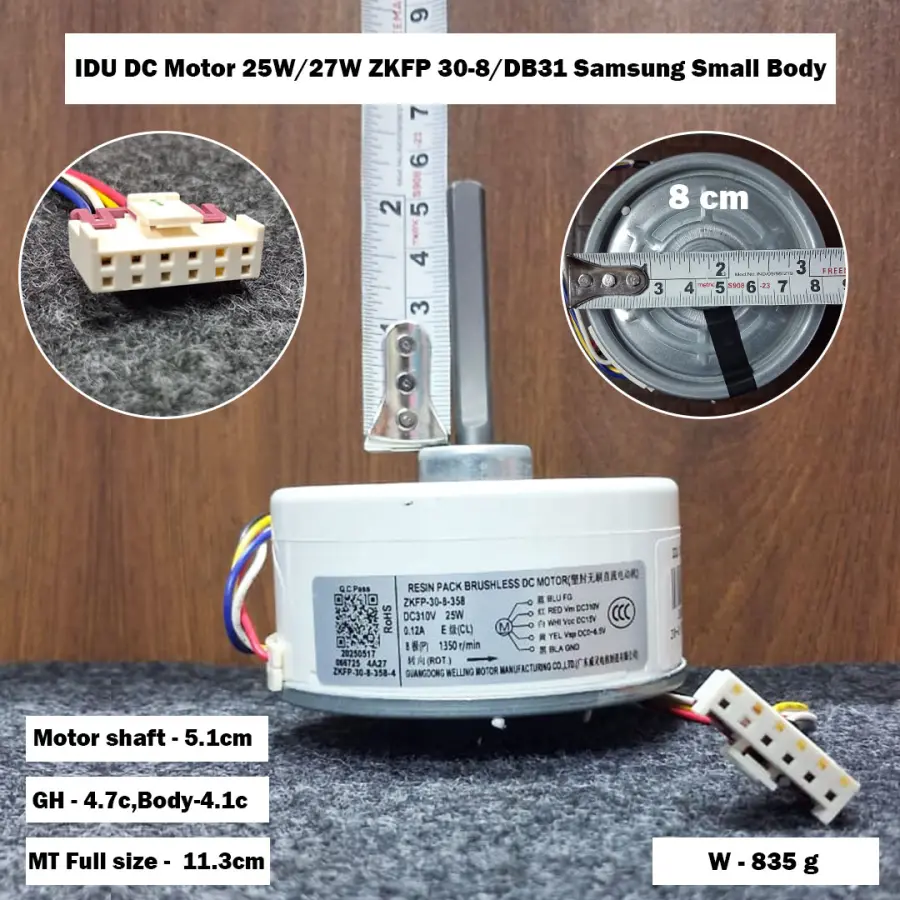 IDU DC Motor 25W/27W ZKFP 30-8/DB31 Samsung Small Body