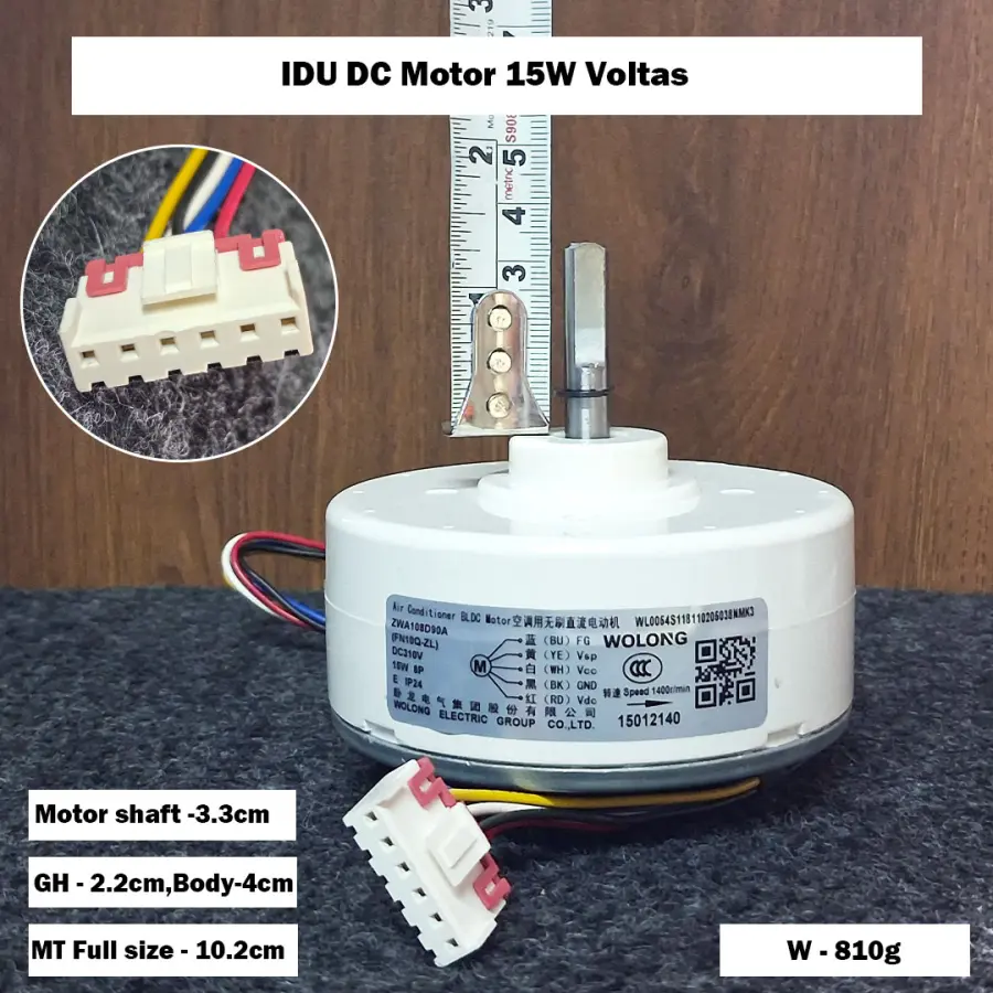 IDU DC Motor 15W Voltas
