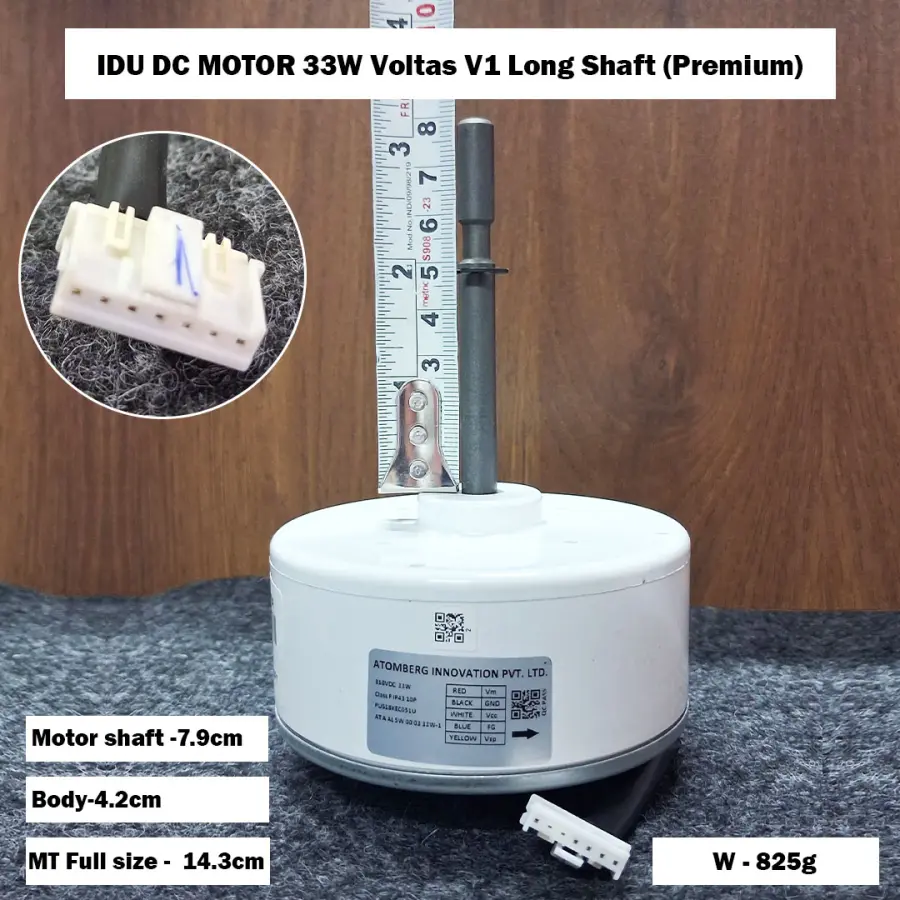 IDU DC MOTOR 33W Voltas V1 Long Shaft (Premium)