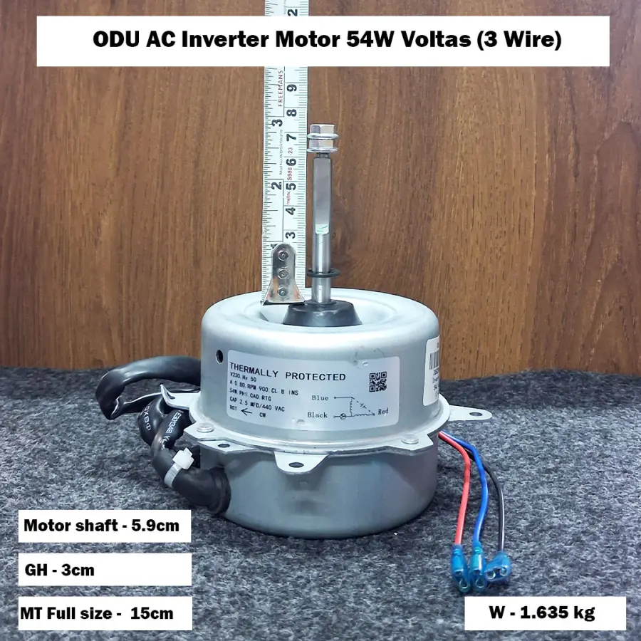 ODU AC Inverter Motor 54W Voltas (3 Wire)