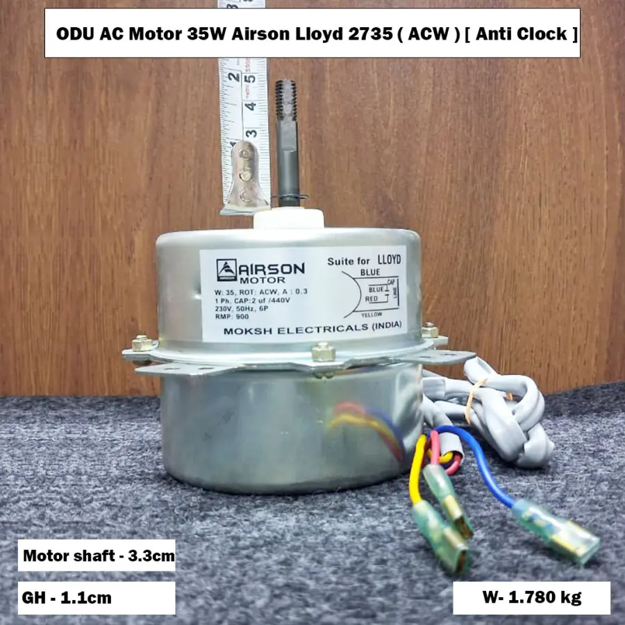 ODU AC Motor 35W Airson Lloyd 2735 ( ACW ) [ Anti Clock ]