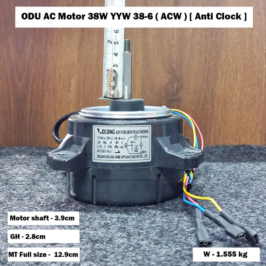 ODU AC Motor 38W YYW 38-6 ( ACW ) [ Anti Clock ]