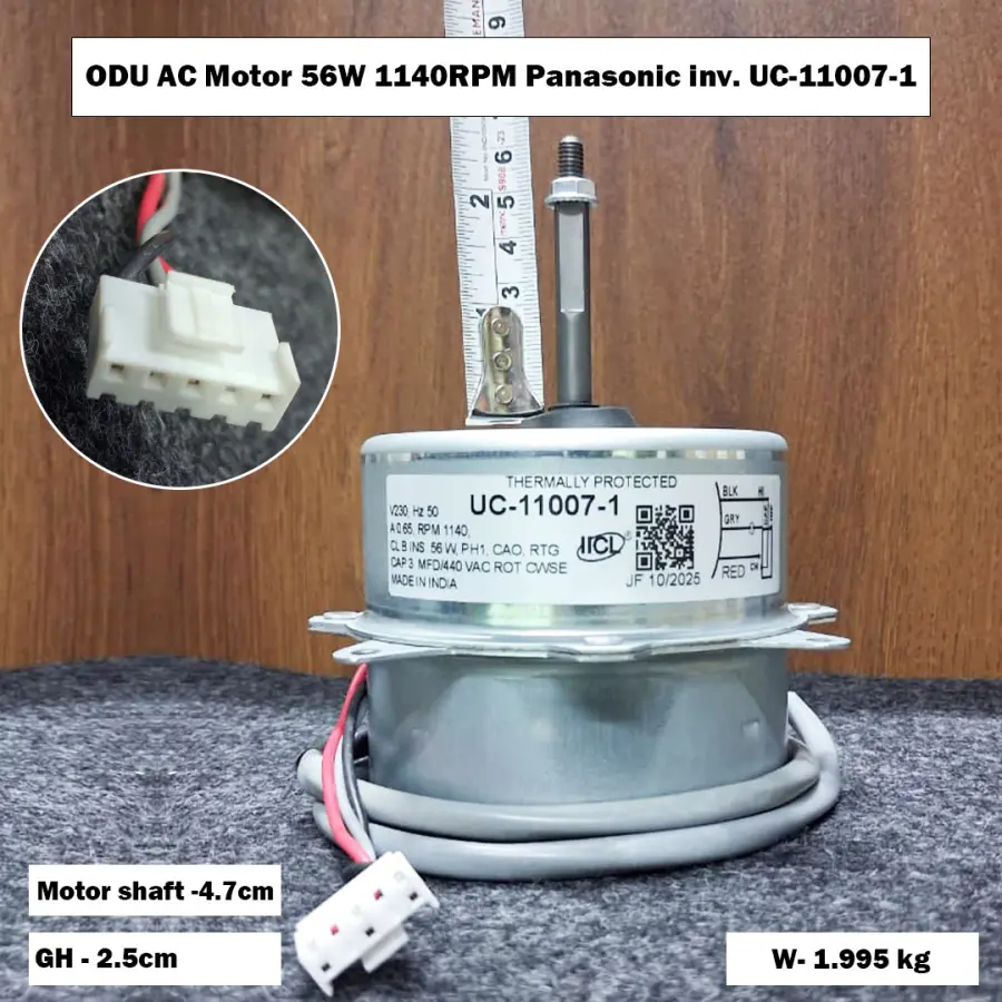 ODU AC Motor 56W 1140RPM Panasonic inv. UC-11007-1
