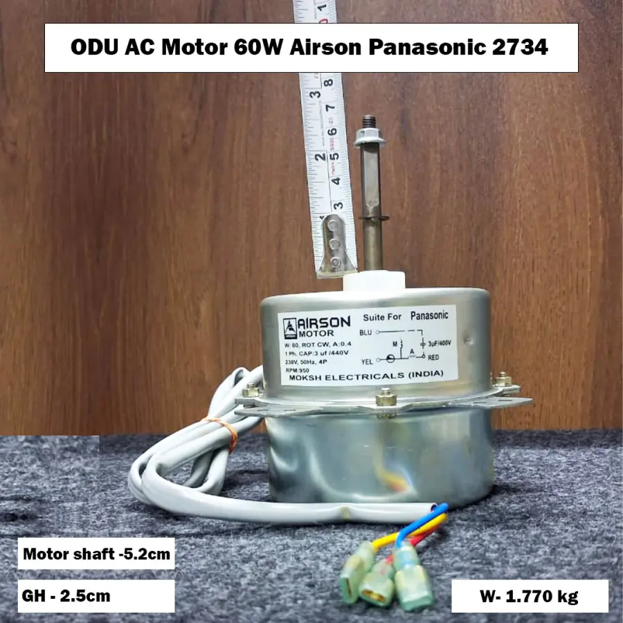 ODU AC Motor 60W Airson Panasonic 2734