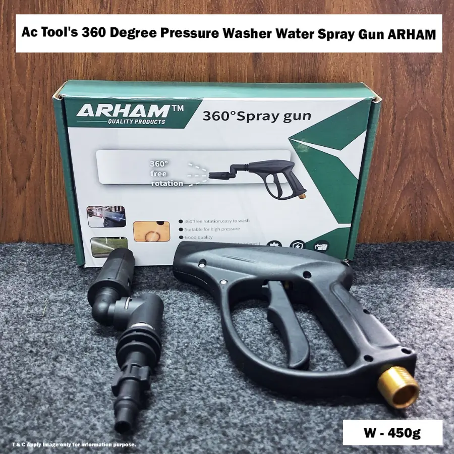 Ac Tool's 360 Degree Pressure Washer Water Spray Gun ARHAM