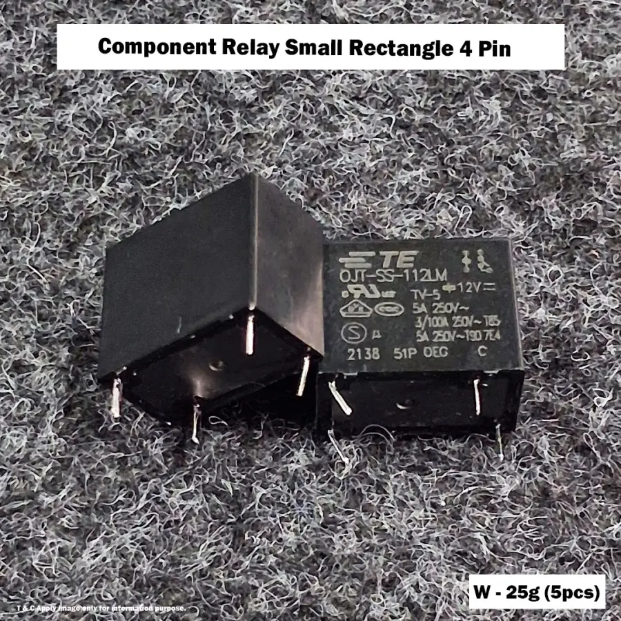 Component Relay Small Rectangle 4 Pin