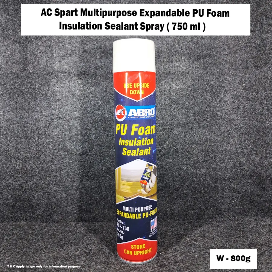 AC Spart Multipurpose Expandable PU Foam Insulation Sealant Spray ( 750 ml )